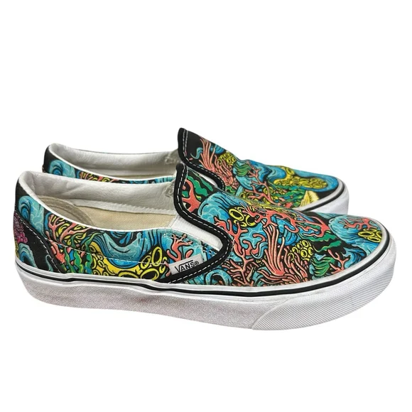 Vans off the wall shoes 507698 Ocean octopus Men’s Size 6.5 Women’s Size 8 - Picture 3 of 8